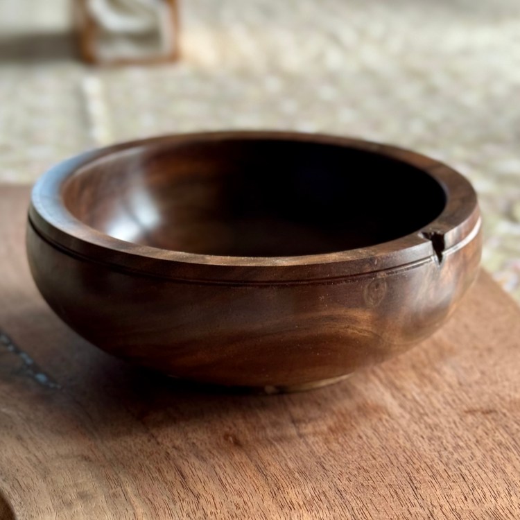 Image of a black walnut bowl.