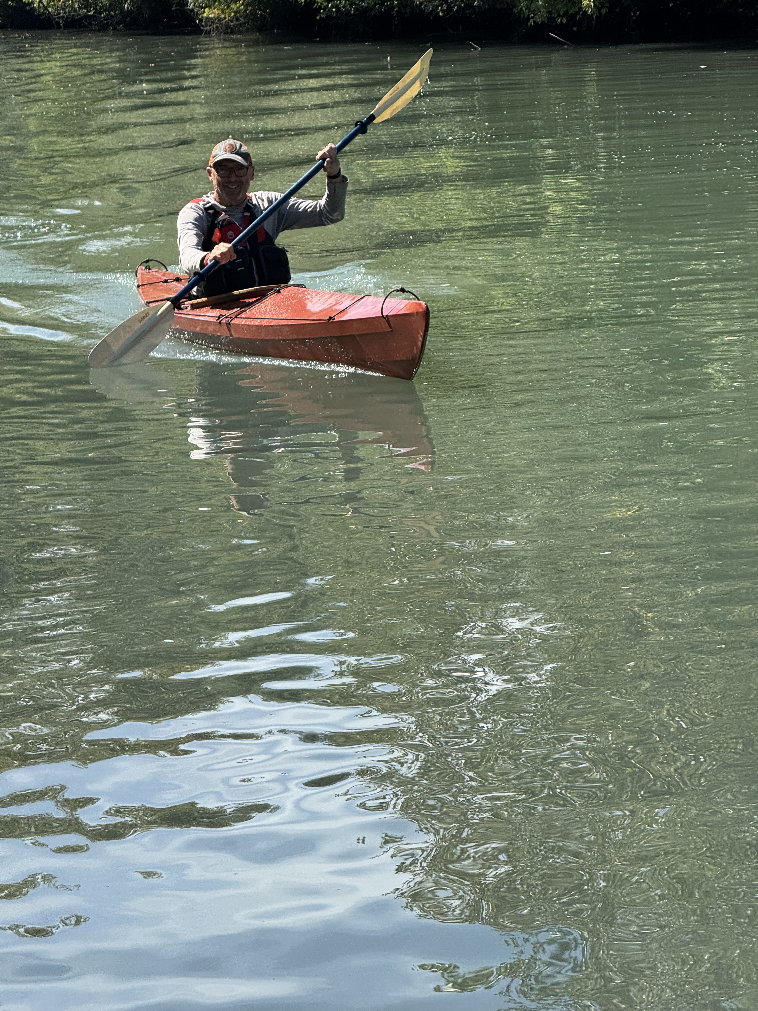 Image of skin on frame kayak.